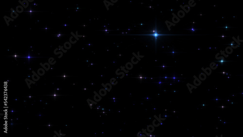 glowing particles  stars and sparkling flow  abstract background