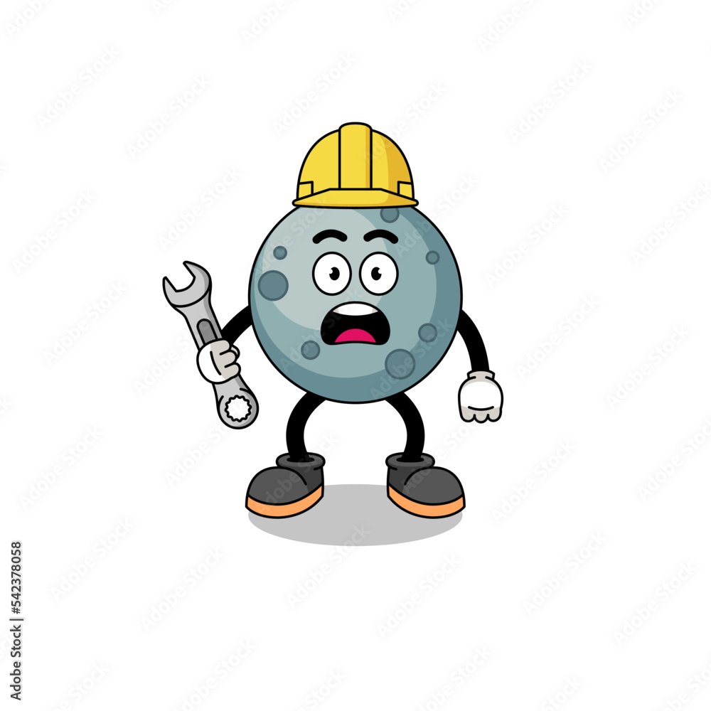 Character Illustration of asteroid with 404 error Character Illustration of asteroid with 404 error