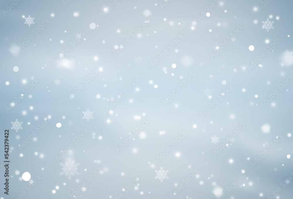 Snow background with many snowflakes. Winter backdrop. Vector illustration Snow background with many snowflakes. Winter backdrop. Vector illustration