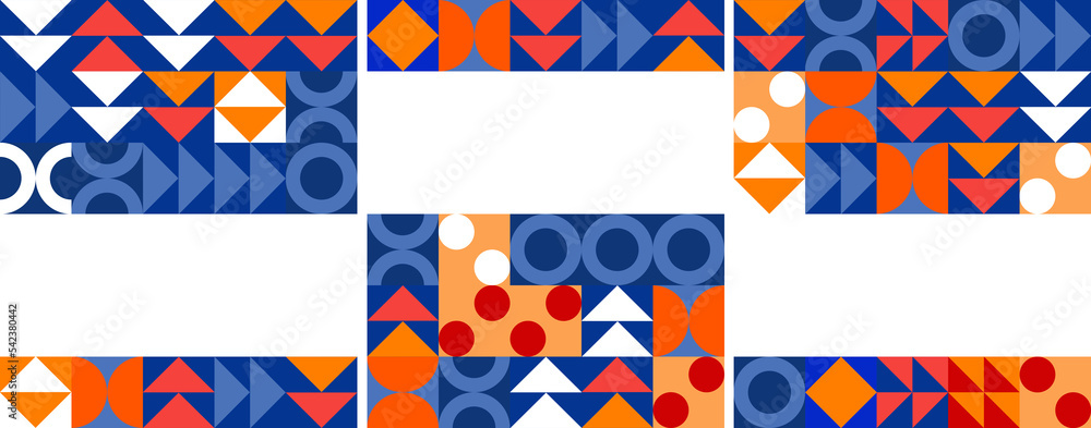 Obraz premium set of backgrounds