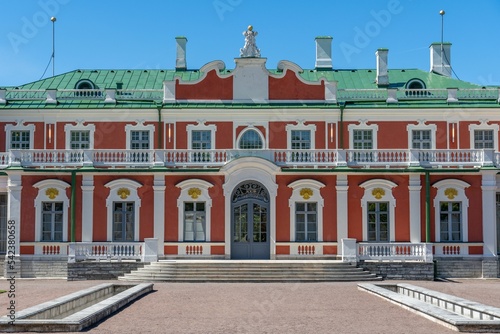 Scenic shot of the Kadriorg Palace against the blue sky in Tallinn, Estonia photo