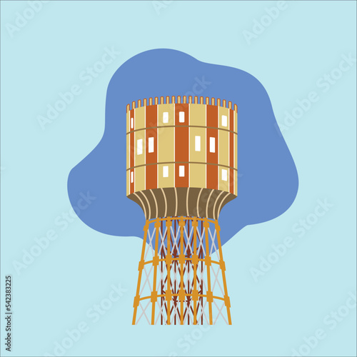 Vászonkép tirtanadi medan city icon landmark vector design illustration line art