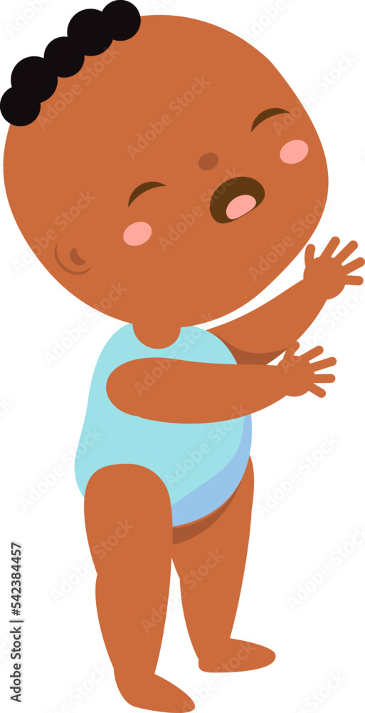 Cute baby cry. black toddler weep. African american Newborn child ...