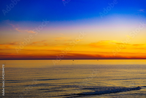 Sky at sunset over sea