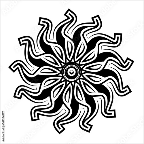 Tribal Tattoo Sun M_2210005
