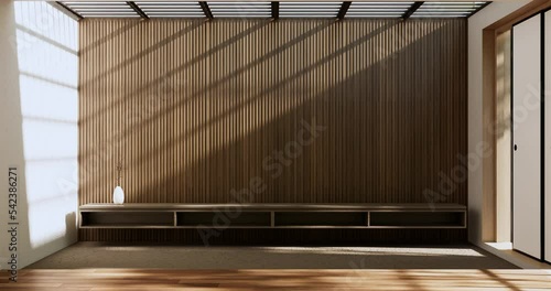 Empty wall concrete wabisabi style .3D rendering