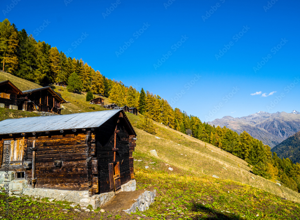 mountain hut in the mountains