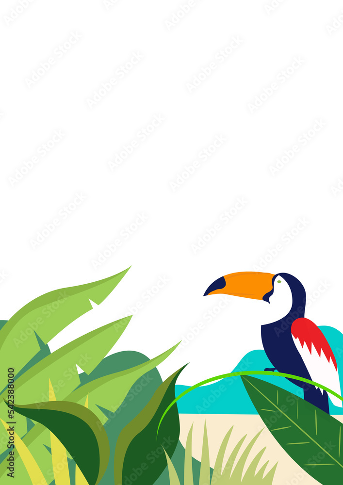 Fototapeta premium toucan bird on a branch