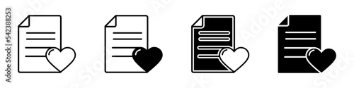 Love icon vector set. relationships illustration sign collection. online dating symbol or logo.