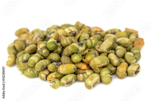 Dry roasted Edamame in Wasabi Spice - green soy beans