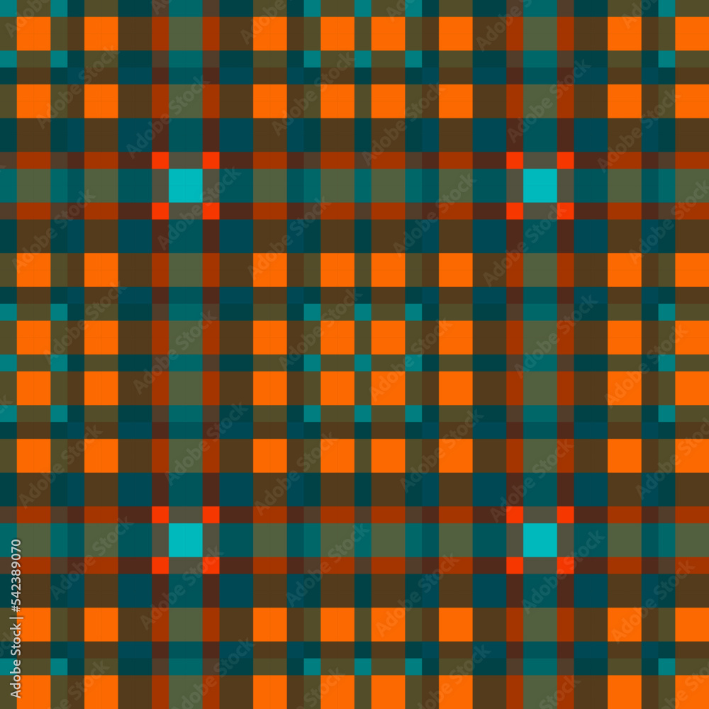 Obraz premium Decorative tartan plaid tiles pattern illustration
