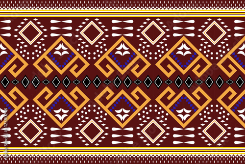 ethnic abstract art tribal seamless pattern Folk Embroidery, ikat Patterns, Aztec Geometric Art Ornament Prints, Carpet Designs, Wallpaper, Clothing, Wraps, Fabrics, Covers, Textiles , background imag