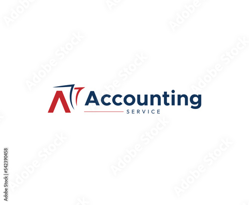 Accounting Book Keeping Service Logo Design Template