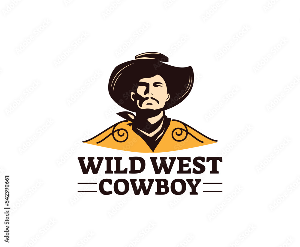 West Cowboy Business Logo Design Template