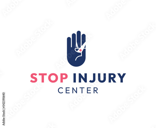 Stop Injury Campaign Logo Design Template © logomills