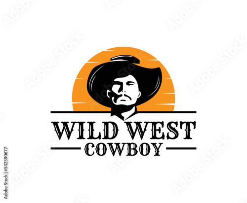 Wild West Cowboy Business Logo Design Template