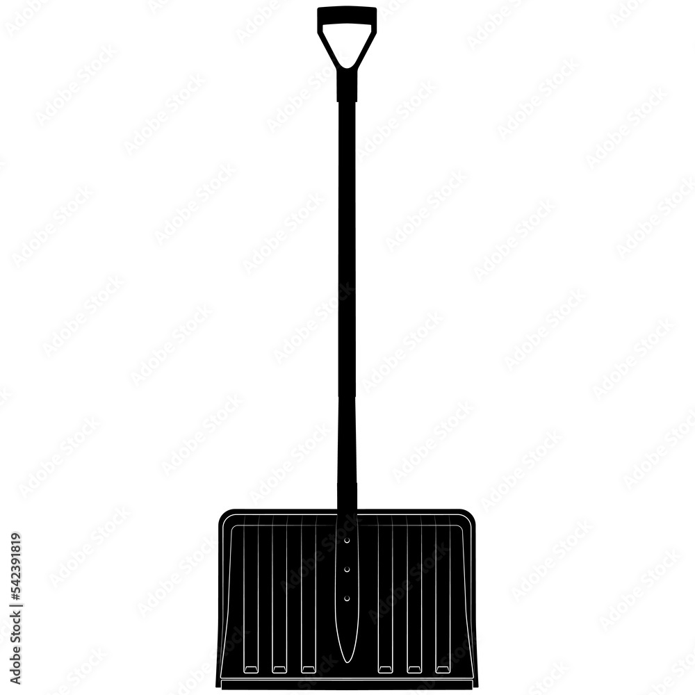 Snow shovel, snow plow with ergonomic handle, snow clearer for small