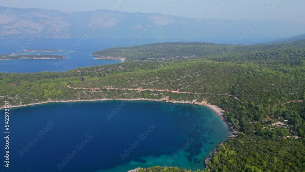 Aerial view of beautiful aegean sea. Aerial view of beautiful aegean sea.