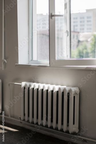 Wallpaper Mural Old white heating radiator. Torontodigital.ca