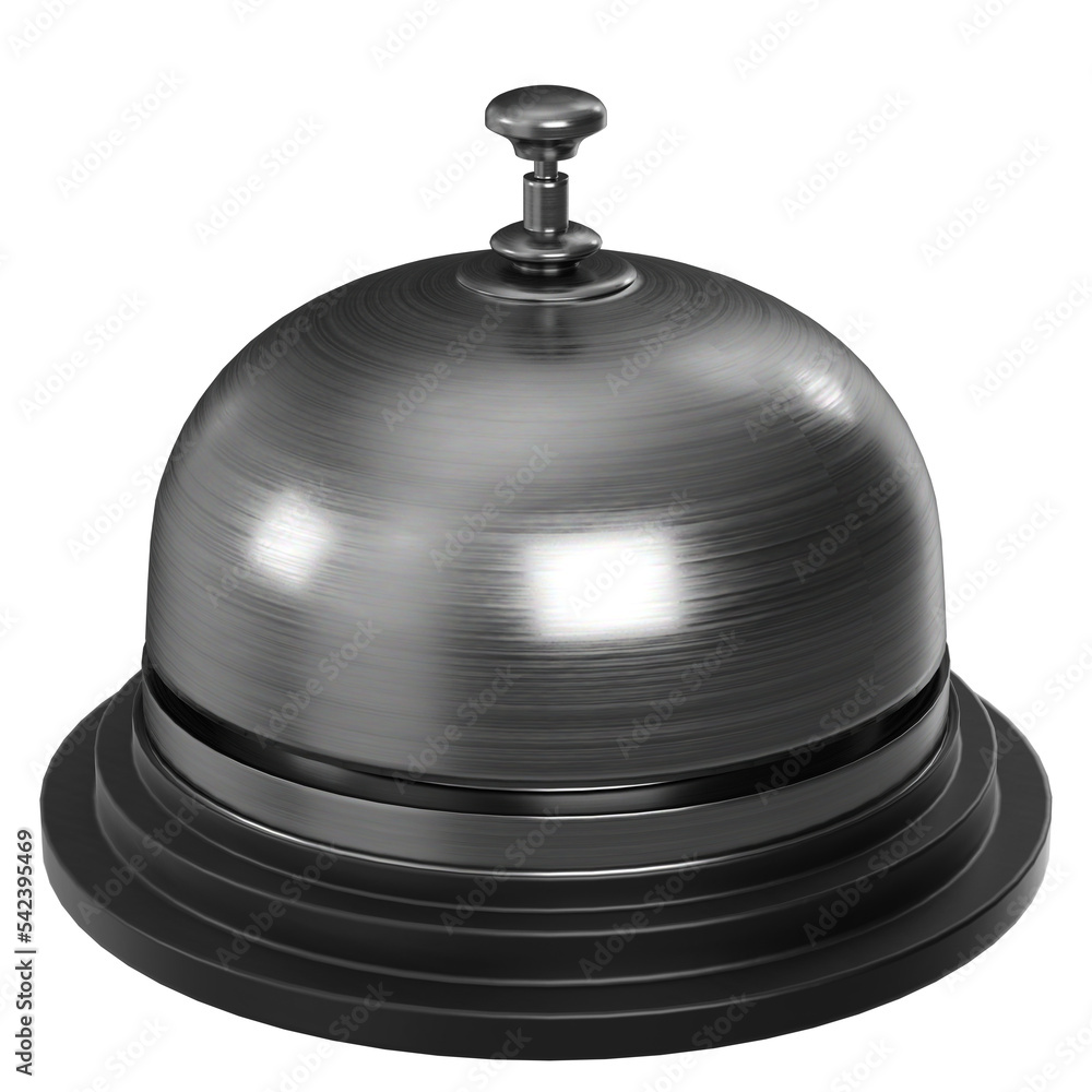 3d rendering illustration of a reception bell 3d rendering illustration of a reception bell