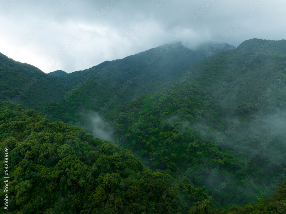 Aerial view of beautiful forest mountain landscape Aerial view of beautiful forest mountain landscape