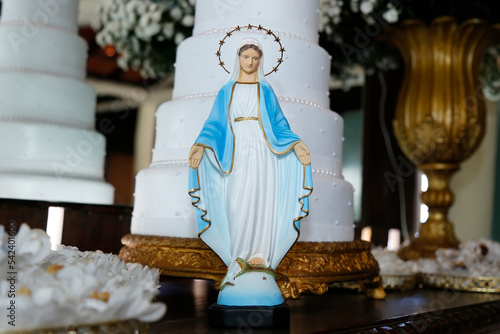 Statue of the image of Our Lady of Graces photo