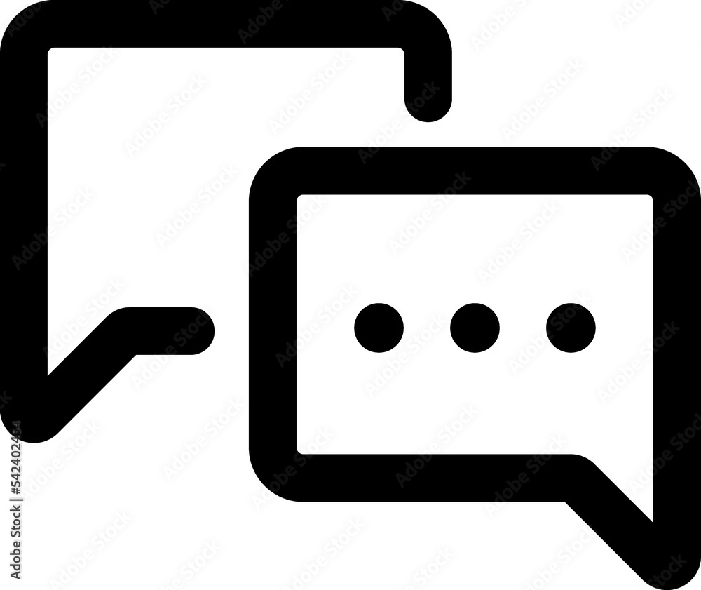 Speech, communication, bubble line icon Speech, communication, bubble line icon