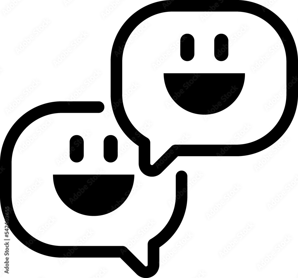 Speech, communication, bubble line icon Speech, communication, bubble line icon