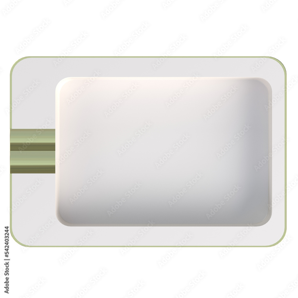 3d rendering illustration of a rectangular ceramic ashtray 3d rendering illustration of a rectangular ceramic ashtray