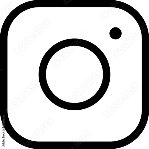 Camera instagram linear icon photo