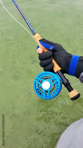 Flyfishing reel and rod
