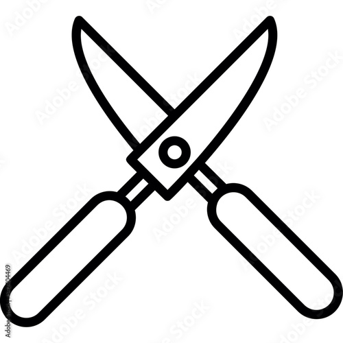 Obraz na płótnie Shears Icon w salonie