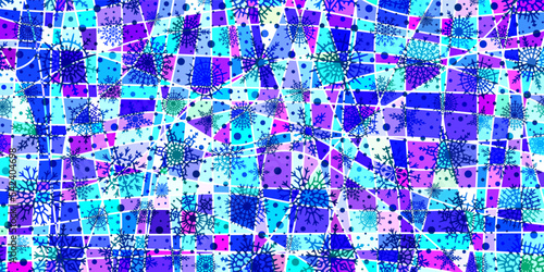 Winter vector background, christmas theme, snowflakes