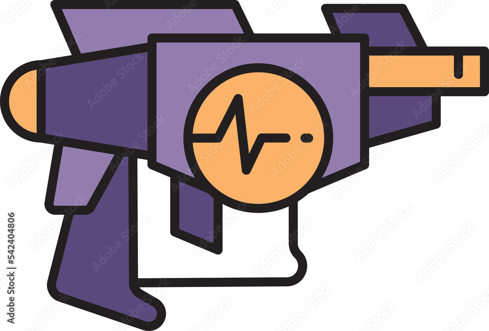 space gun blaster icon illustration