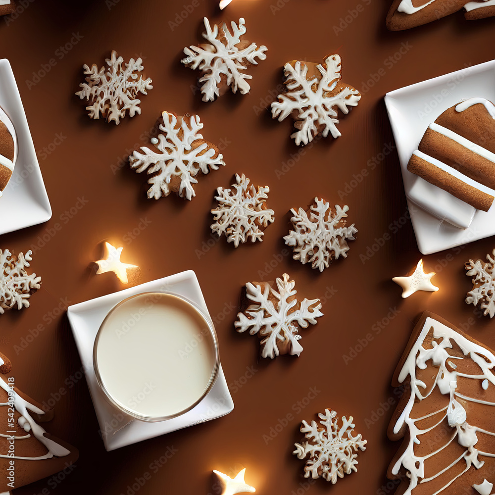 seamless pattern with christmas gingerbread cookies seamless pattern with christmas gingerbread cookies