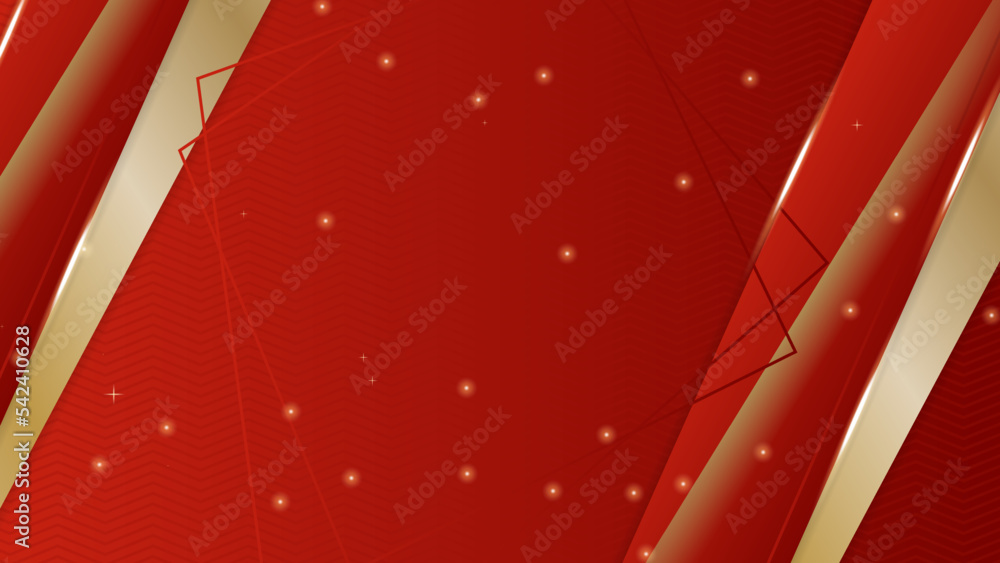 Abstract red and gold lines background