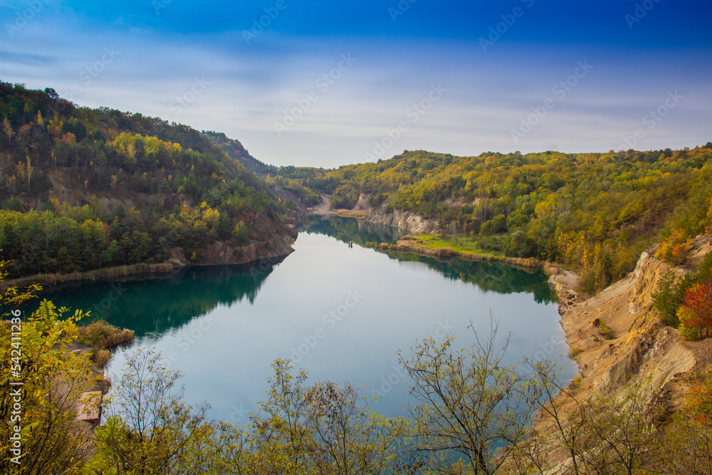 Mine lake at Rudabanya, Hungary