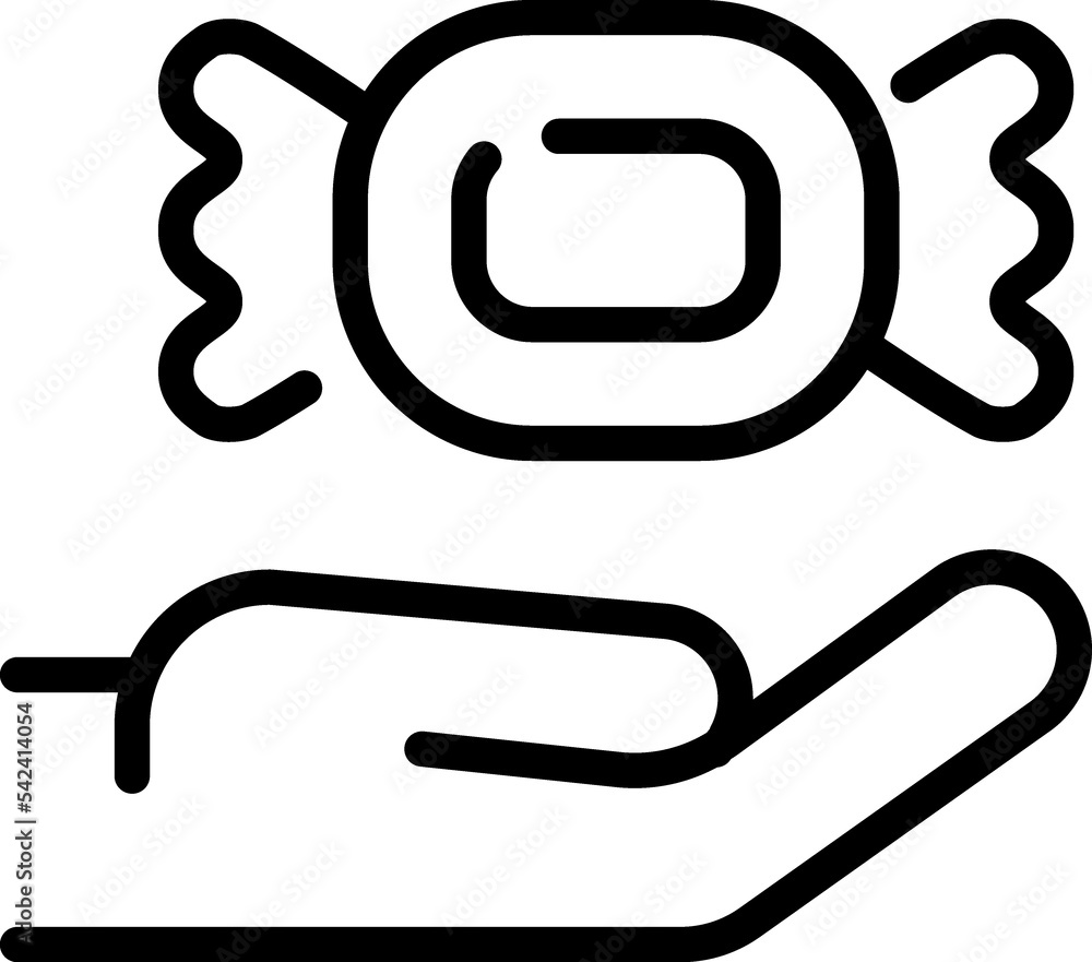 Sweet, sugar, candy outline symbol Sweet, sugar, candy outline symbol