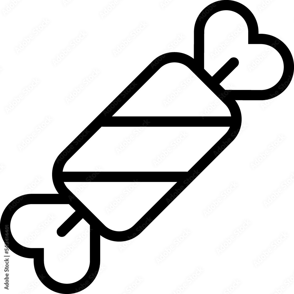 Sweet, sugar, candy outline symbol Sweet, sugar, candy outline symbol