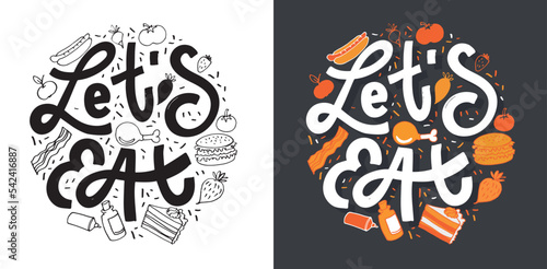 Inspirational quote hand drawn doodle lettering. Modern calligraphy. Brush painted letters, vector
