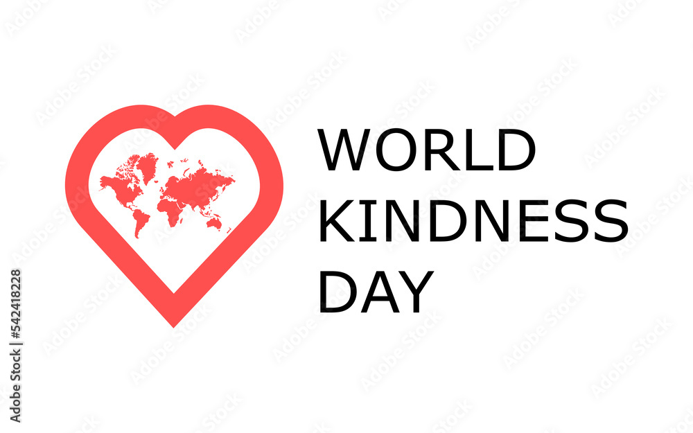 WORLD KINDNESS DAY DESIGN FOR BANNER, POSTER, OR STICKER, KINDNESS DAY. NOVEMBER 13