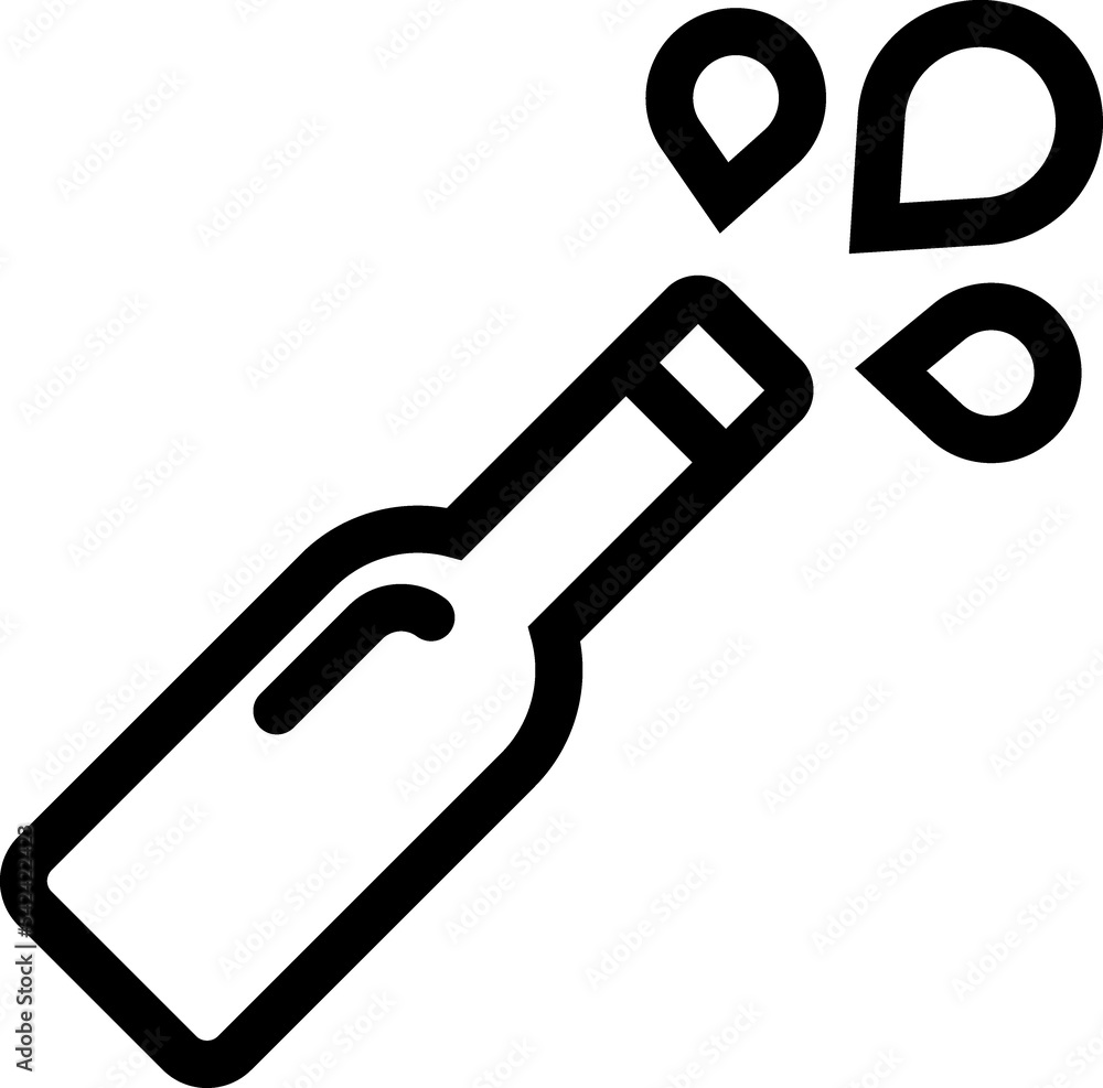 Bottle of wine vector icon Bottle of wine vector icon