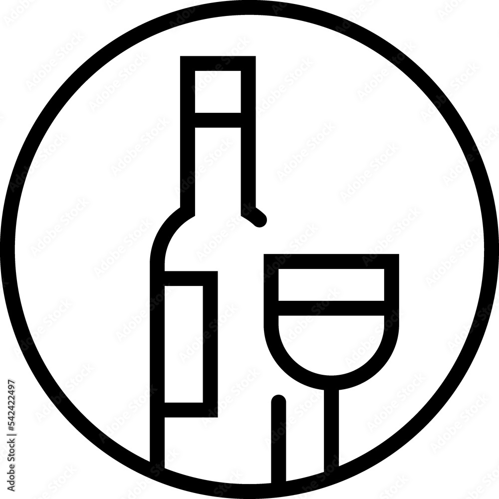 Bottle of wine vector icon Bottle of wine vector icon