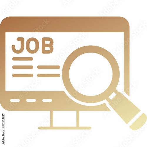 Online Search Job Icon photo