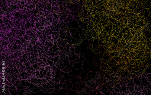 Dark Pink, Yellow vector pattern with random forms.