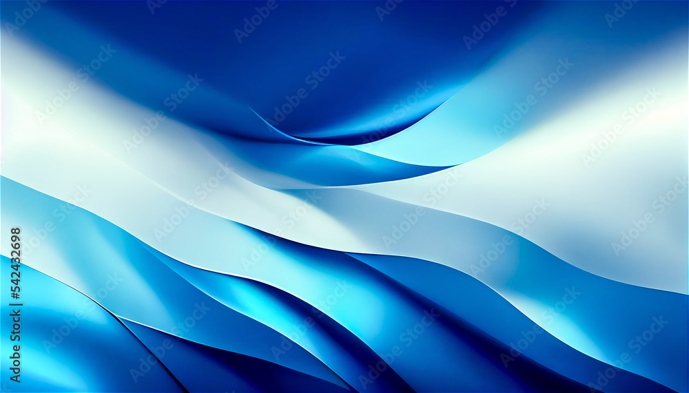 Obraz premium Abstract blue fluid background