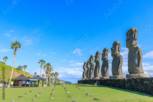 日南のモアイ　宮崎県日南市　Moai of Nichinan. Miyazaki prefecture Nichinan city.