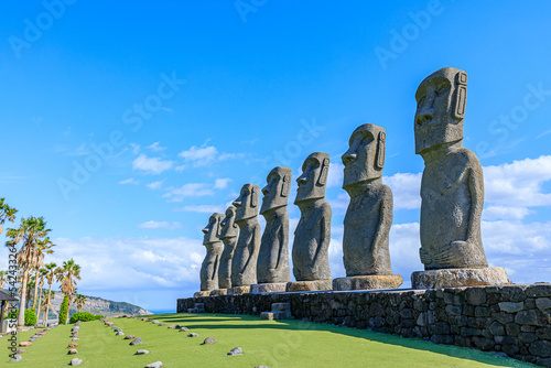 日南のモアイ　宮崎県日南市　Moai of Nichinan. Miyazaki prefecture Nichinan city.