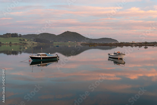 Sunrise in the Santoña, Victoria and Joyel Marshes Natural Park. Cantabria