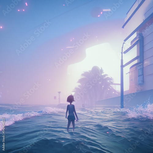 child on the beach